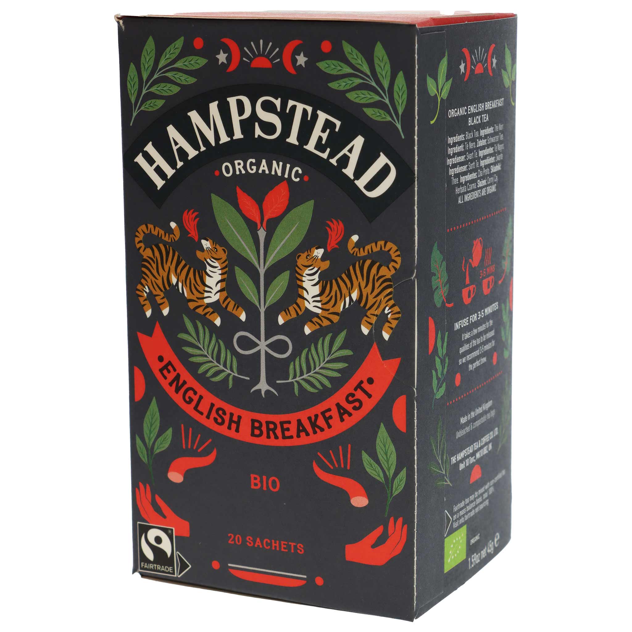 Hampstead Tea Black Tea English Breakfast BIO 40 g aus England