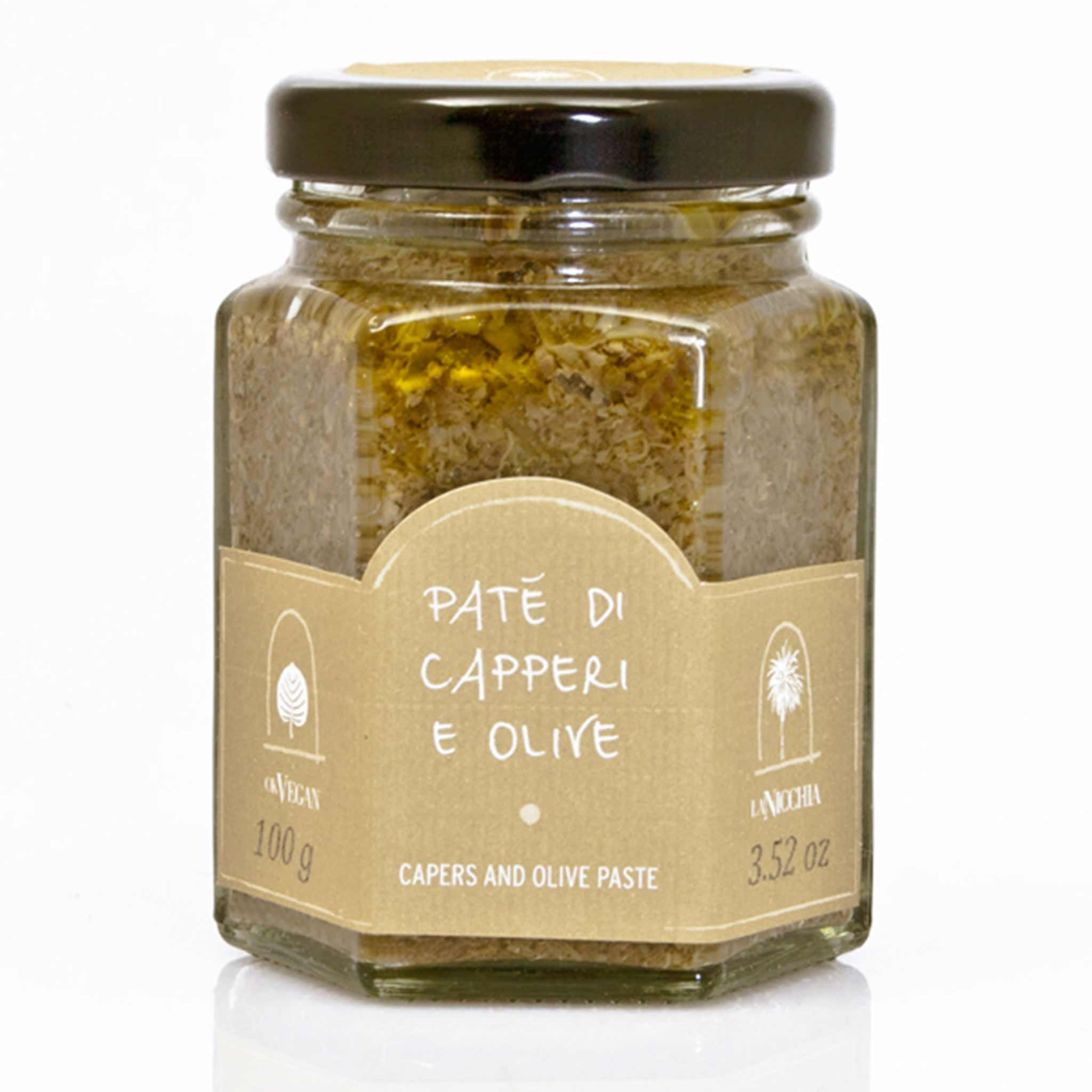 La Nicchia Patè di Capperi e Olive 100g Glas aus Sizilien, Italien.