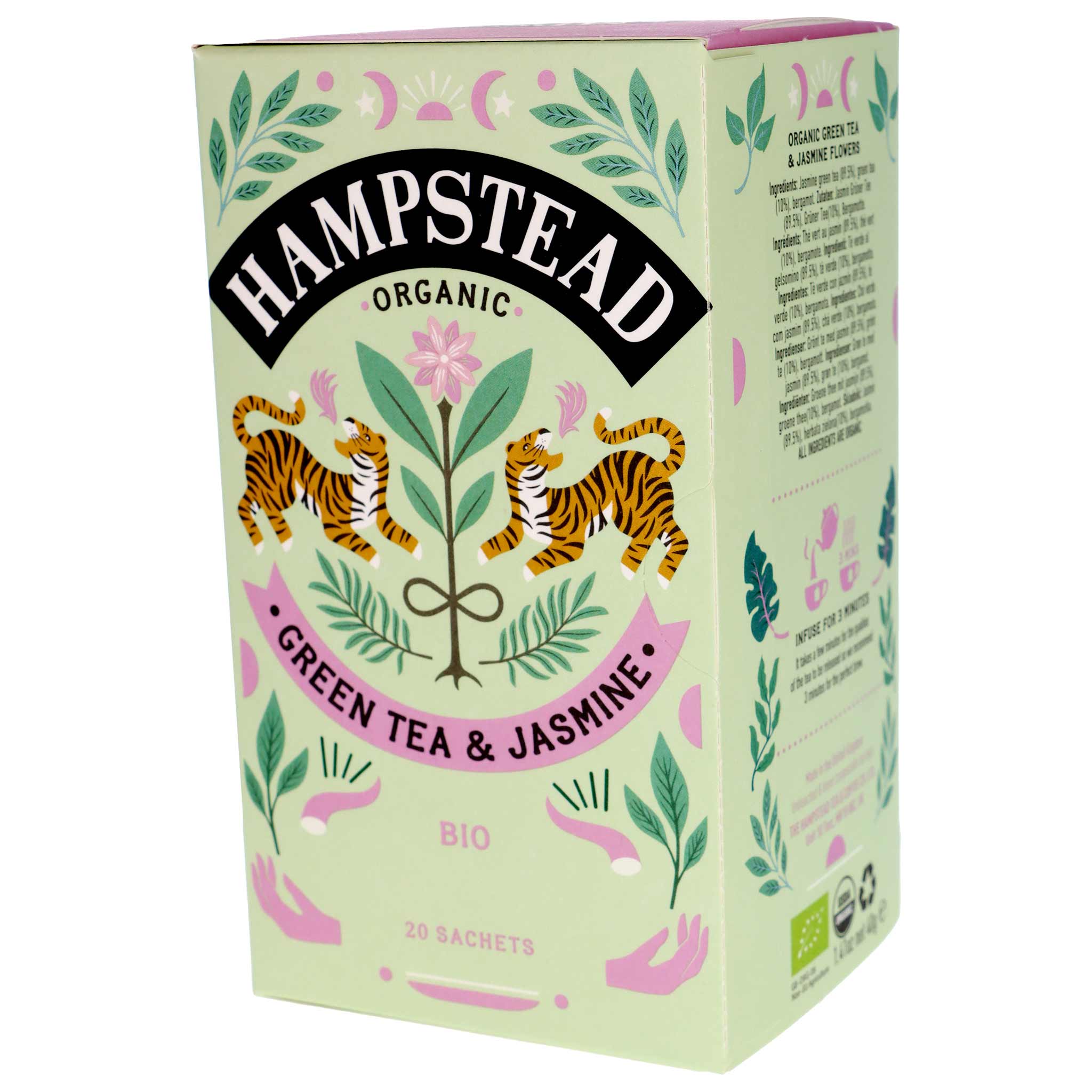 Hampstead Tea, Green Tea Dreamy Jasmine BIO, 40g, England