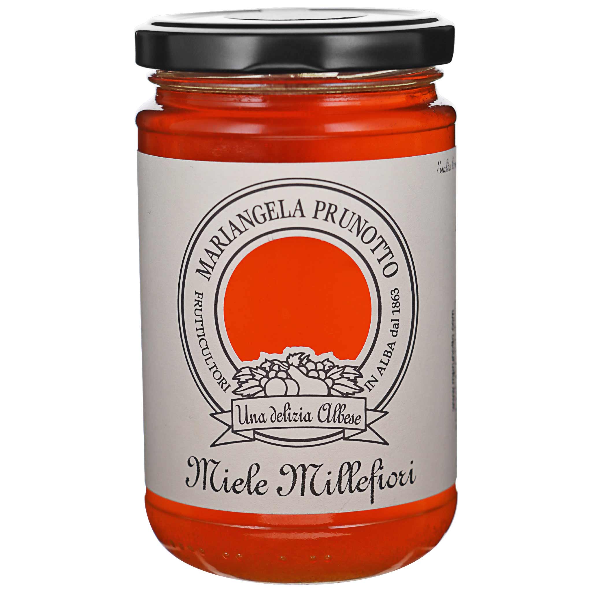 Prunotto Azienda Agricola, Miele di Mille Fiori, 400g Glas aus Italien.