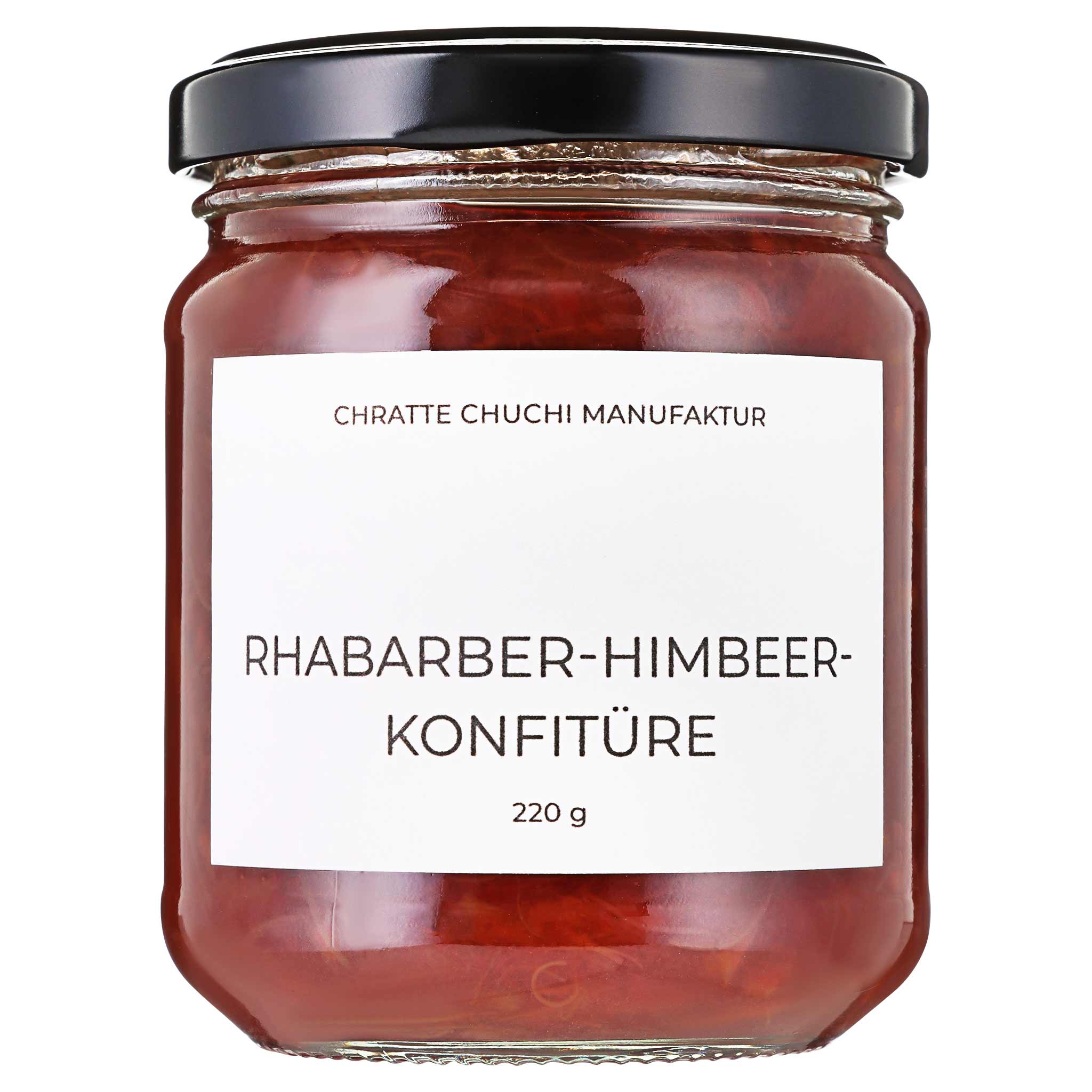 Chrattechuchi Konfitüre Rhabarber-Himbeer 220g aus Zürich, Schweiz