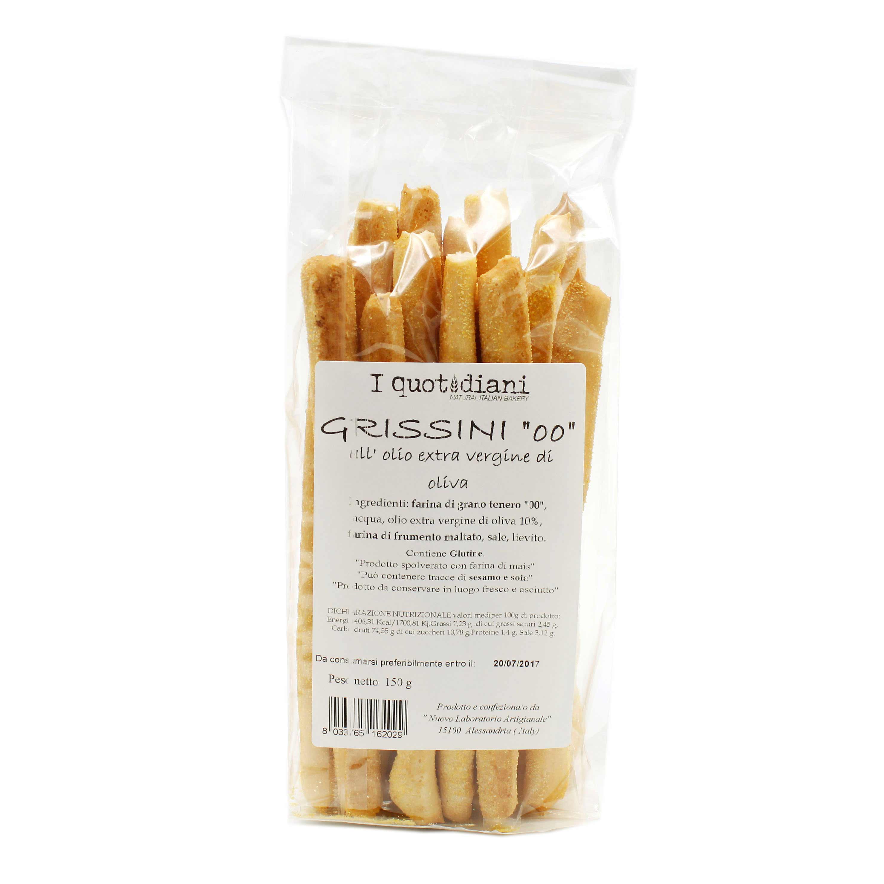 Produktbild von Nuovo Laboratorio Artigianale, Grissini corti Classici, 150 g, Italien
