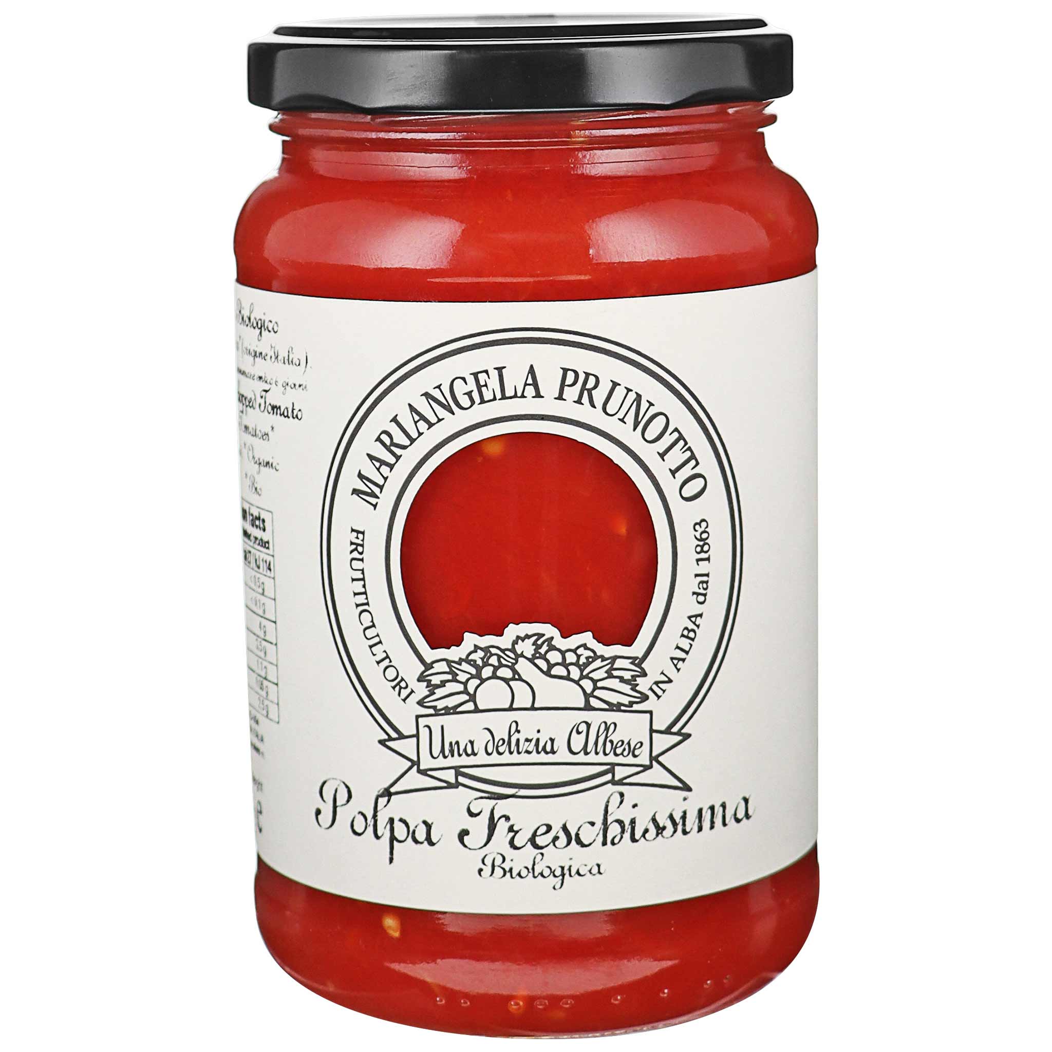 Prunotto Polpa freschissima di Pomodoro BIO, 340g, aus dem Piemont, Italien.