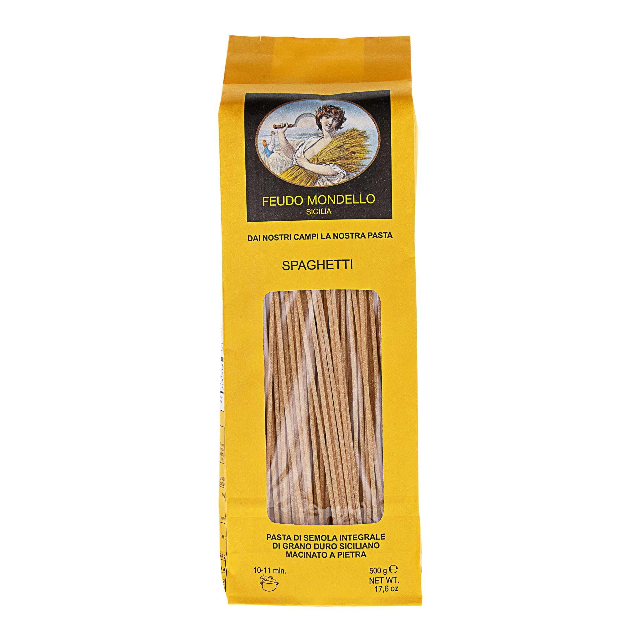 Consorzio Feudo Mondello Spaghetti integrali di grano duro siciliano 500g