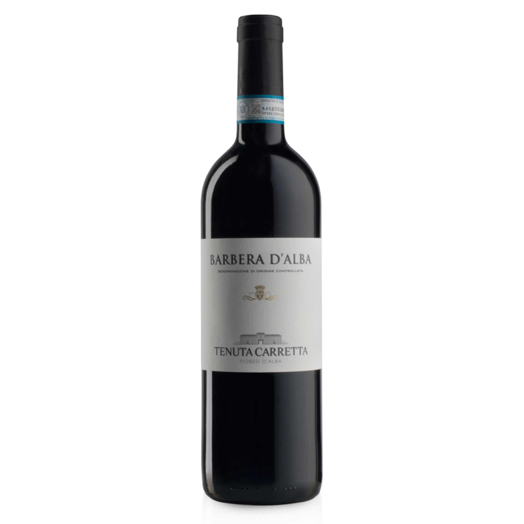 Flasche des Tenuta Carretta Barbera d'Alba DOC 2020 Rotweins aus dem Piemont
