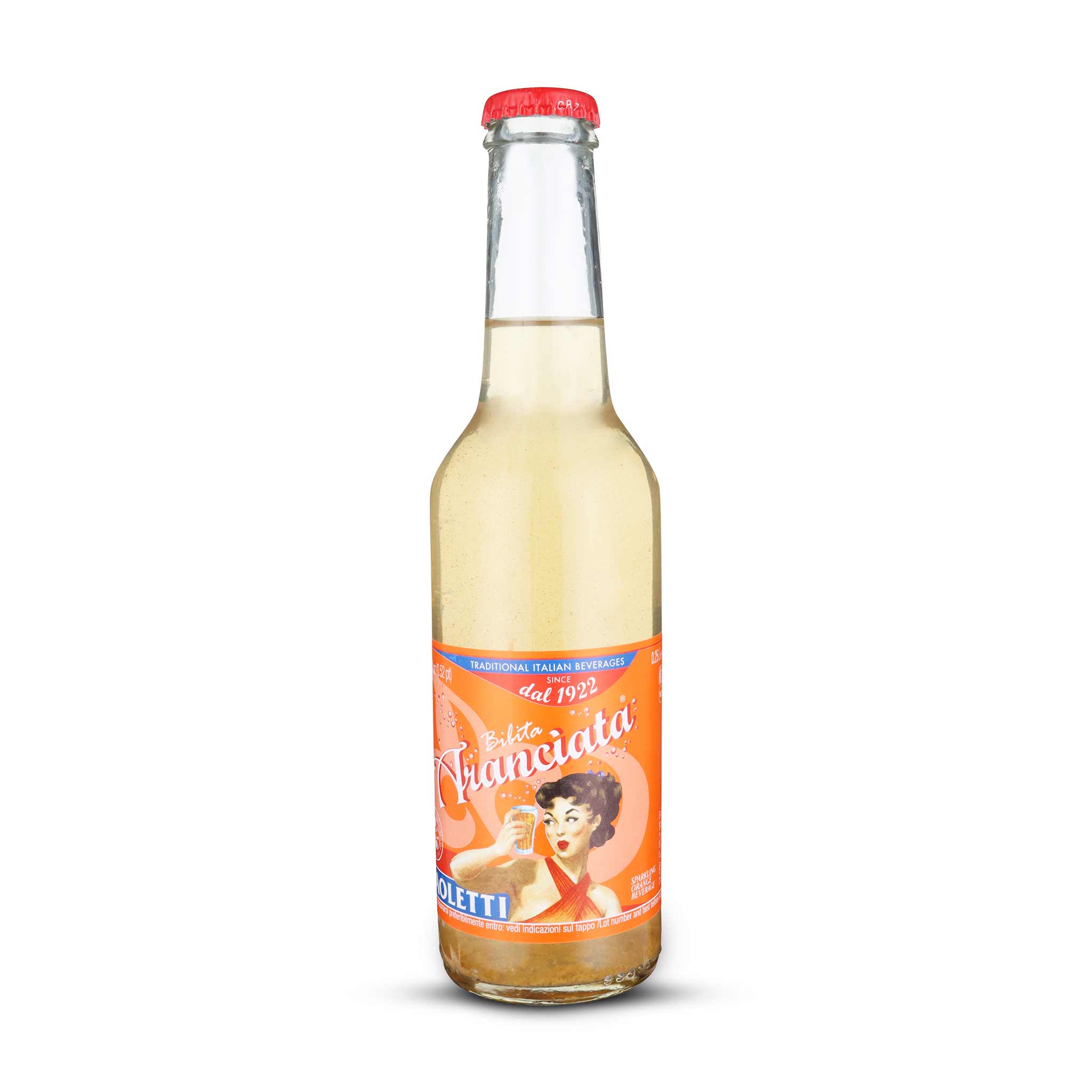 Paoletti Aranciata 250 ml Soda aus den Marken, Italien