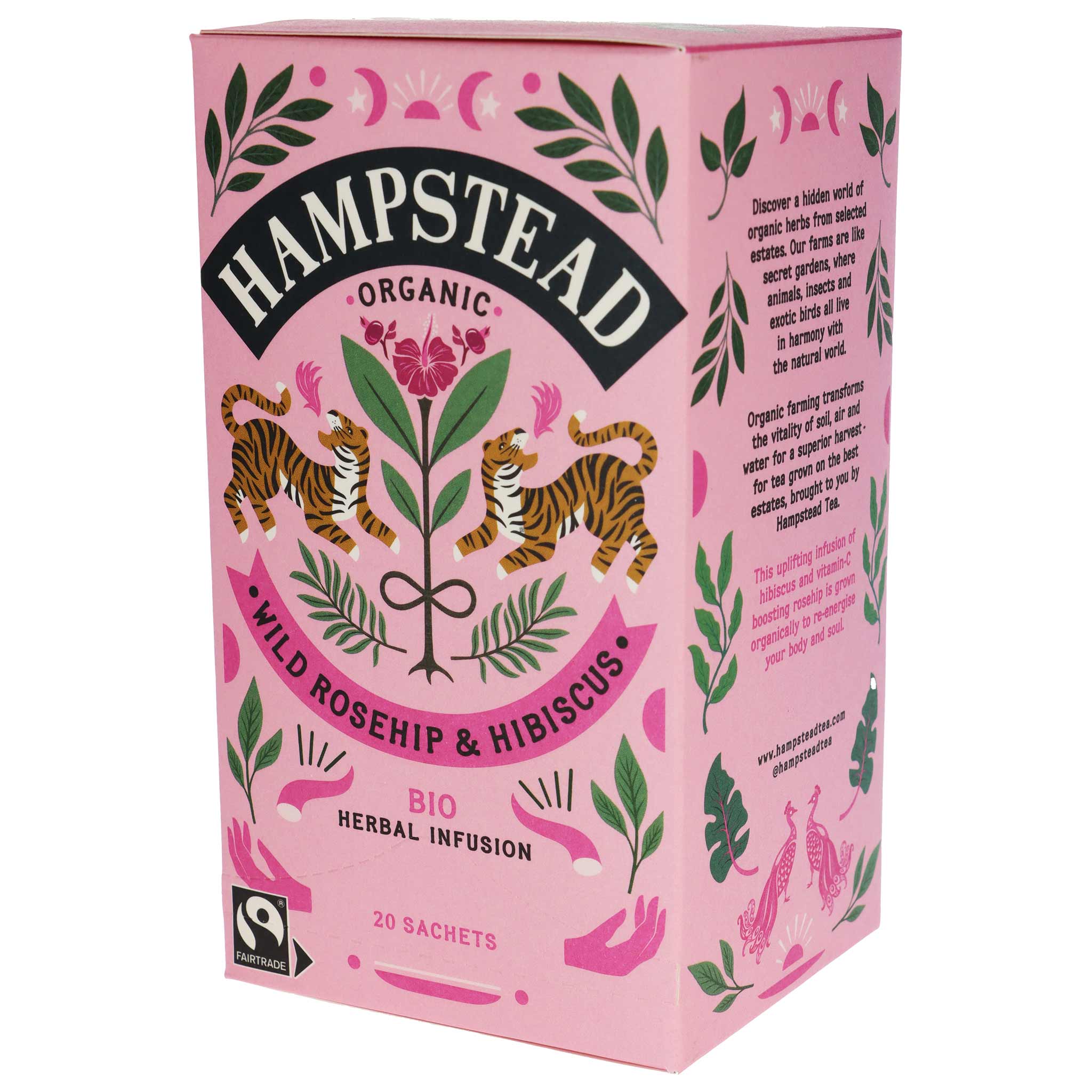 Hampstead Tea, Bio-Hagebutte und Hibiskus, 30 g aus England