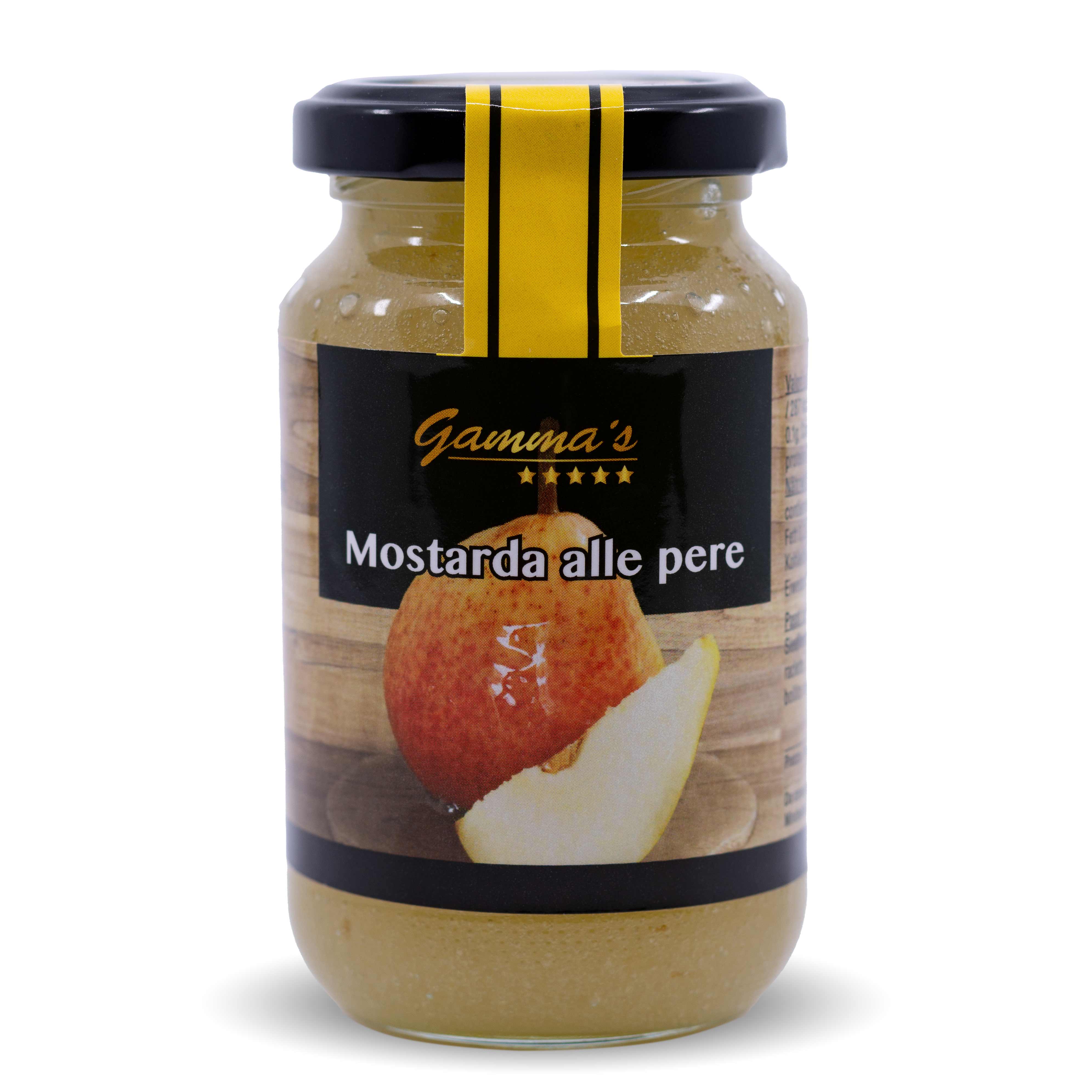 Gamma's Mostarda alle Pere, Birnensenf aus Tessin, Schweiz, 190 g
