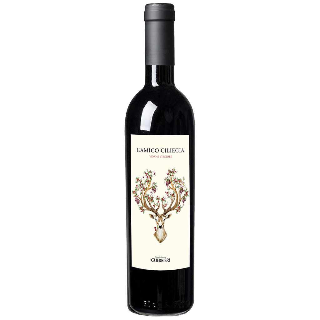 Guerrieri Amico Ciliegia Vino di Visciole Weinflasche, 50 cl, aus Italien.