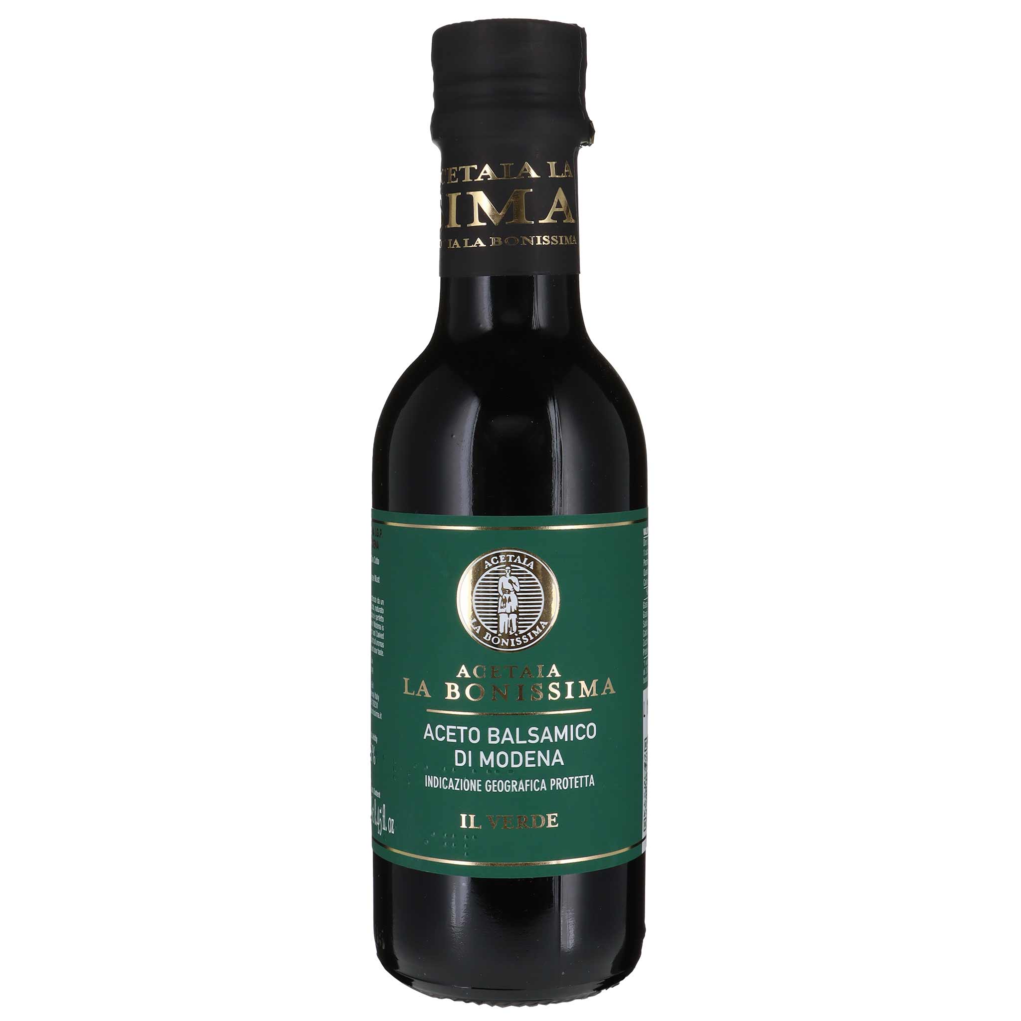 Acetaia La Bonissima, Verde, Aceto Balsamico di Modena (1 Jahr) - 250 ml Flasche