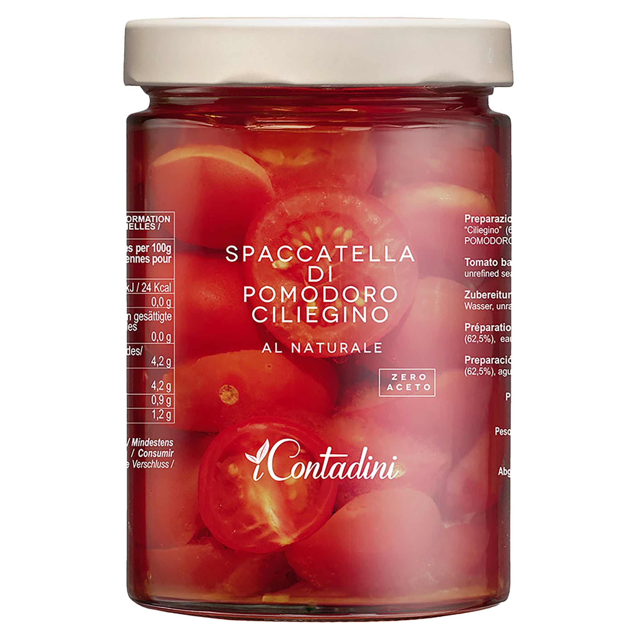 I Contadini Spaccatella di Pomodoro ciliegino 550 g Glas aus Apulien, Italien